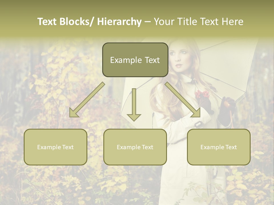 Female Posing Shine PowerPoint Template