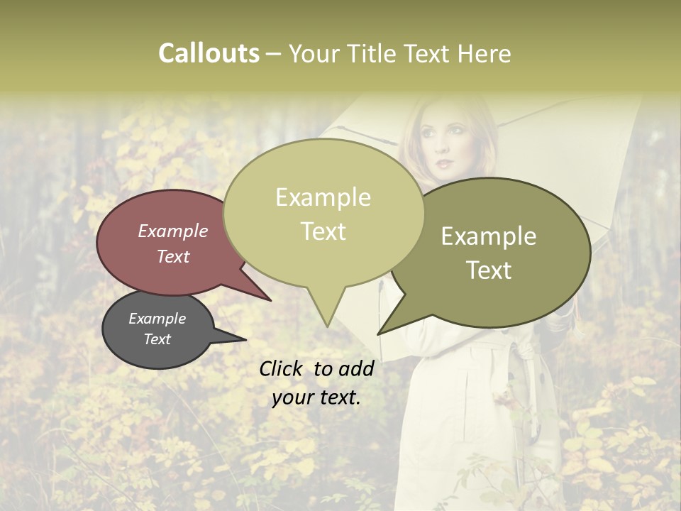 Female Posing Shine PowerPoint Template