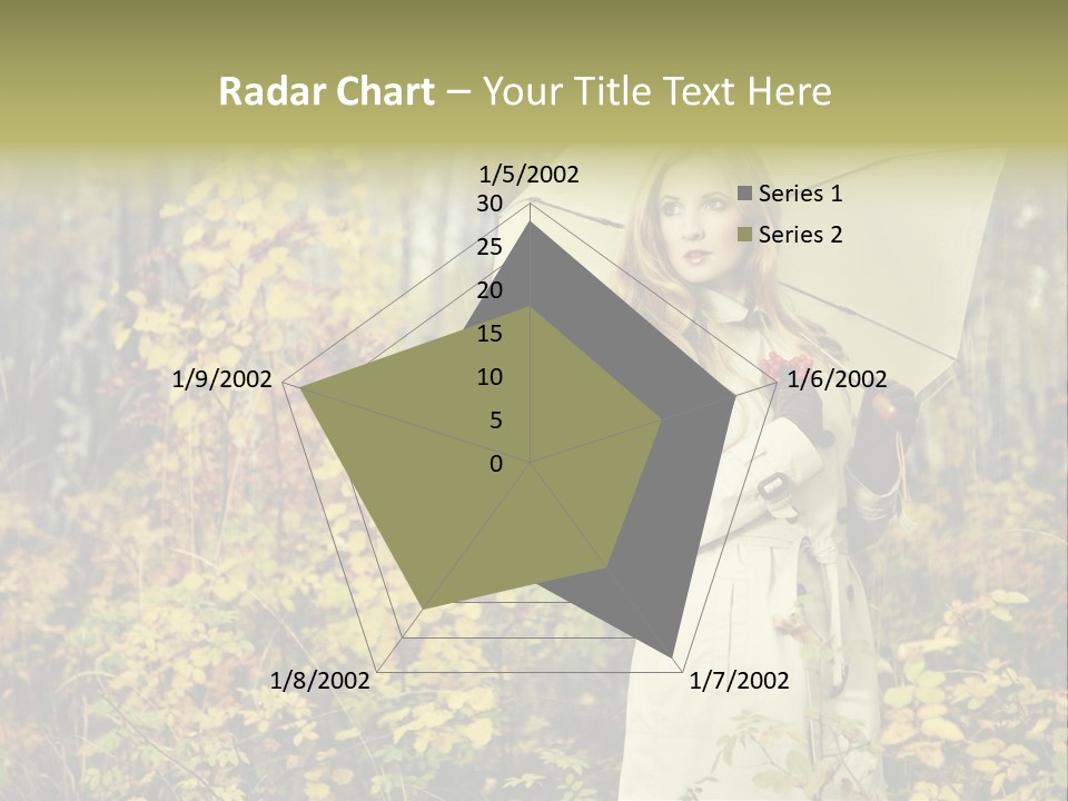 Female Posing Shine PowerPoint Template