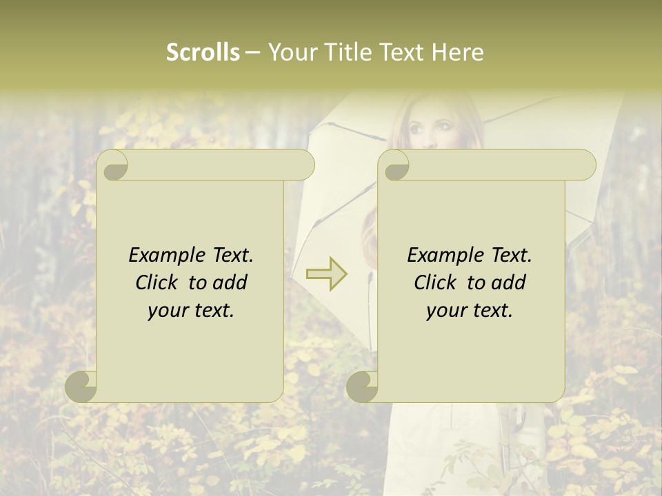 Female Posing Shine PowerPoint Template