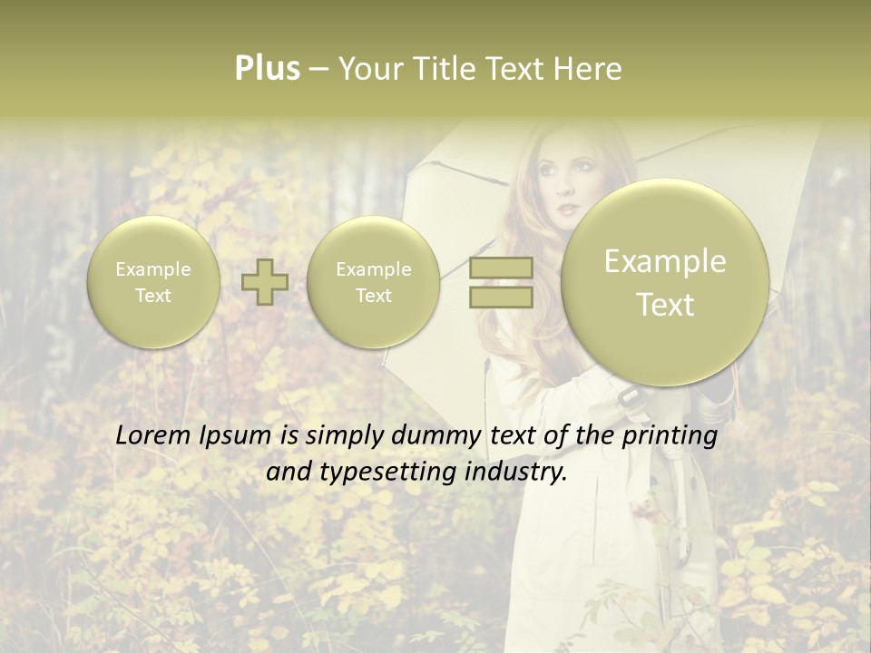 Female Posing Shine PowerPoint Template