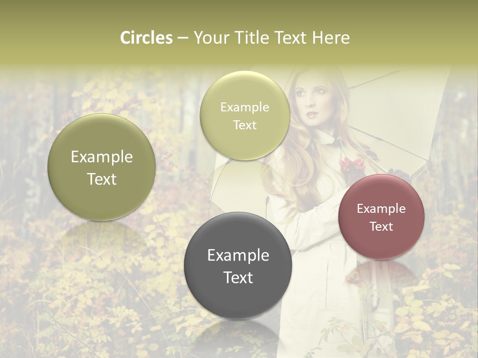 Female Posing Shine PowerPoint Template