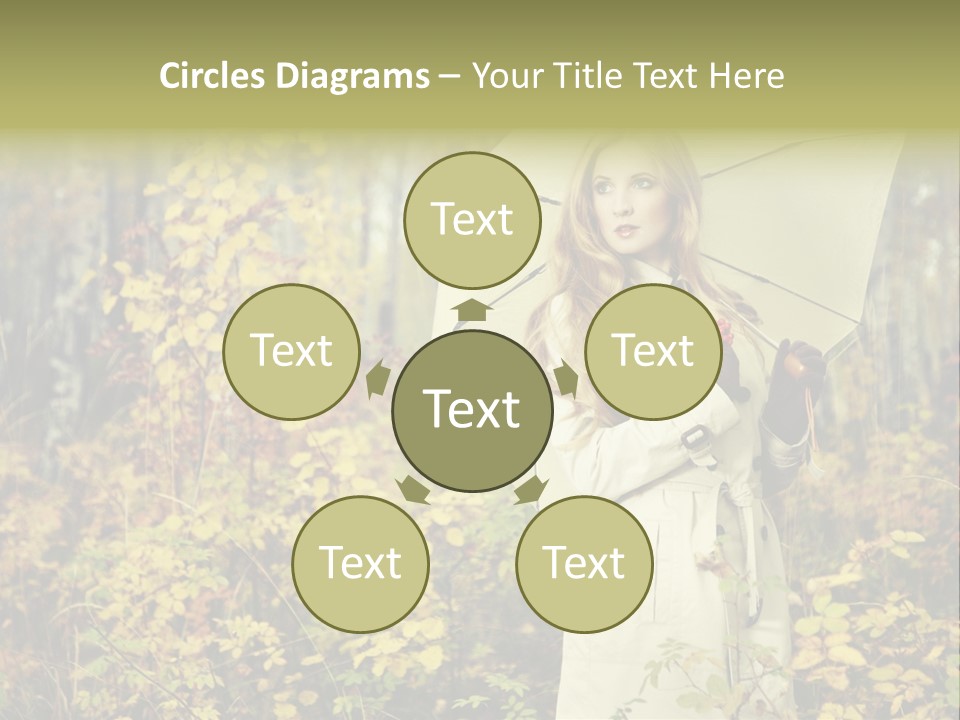 Female Posing Shine PowerPoint Template