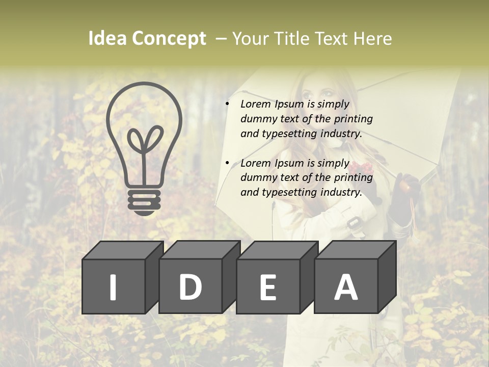 Female Posing Shine PowerPoint Template