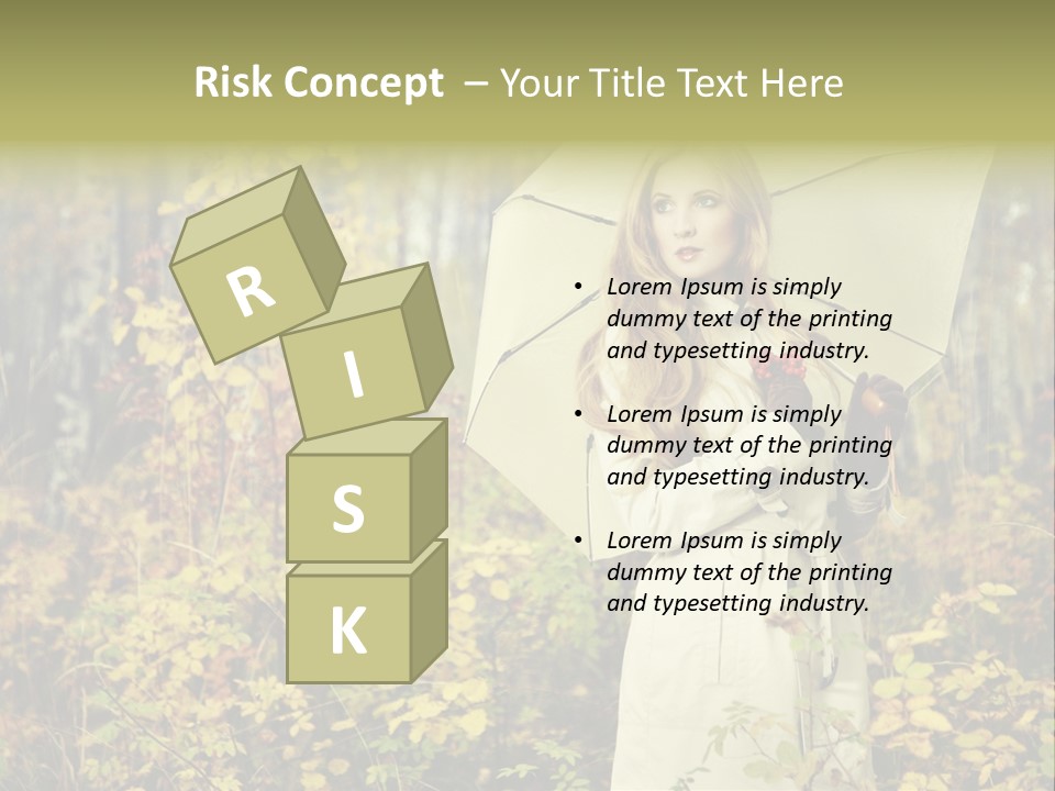 Female Posing Shine PowerPoint Template