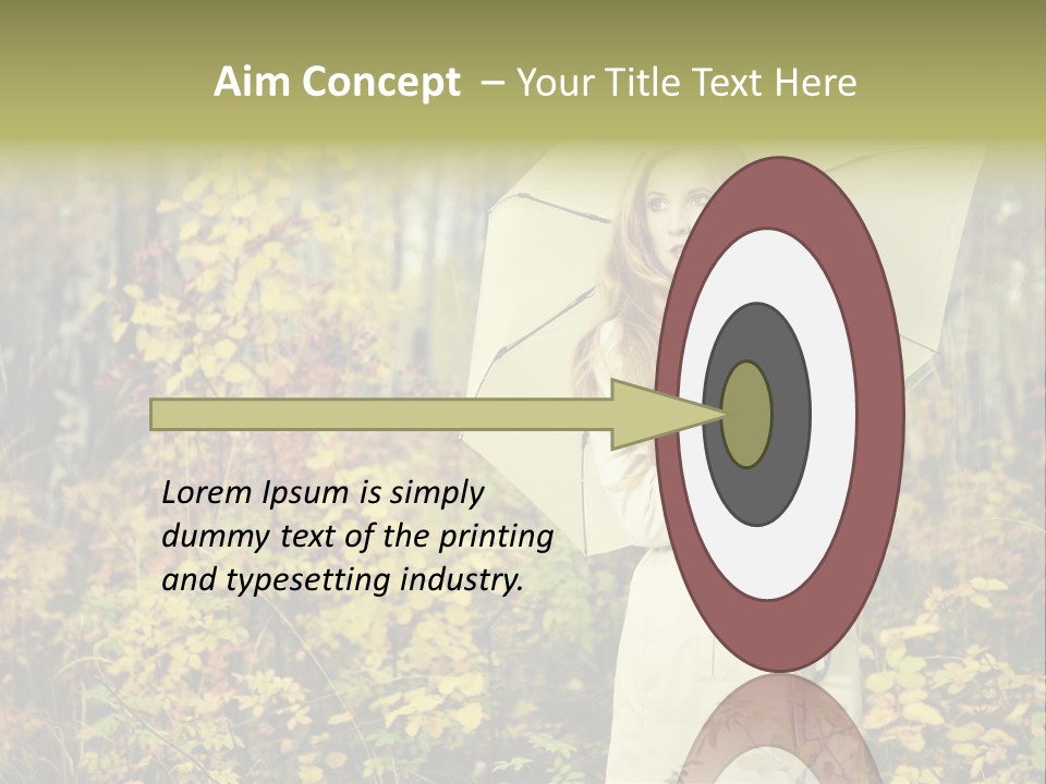 Female Posing Shine PowerPoint Template