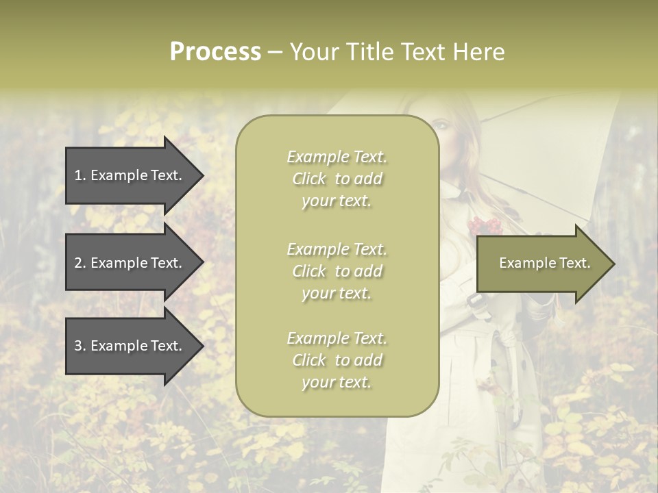 Female Posing Shine PowerPoint Template