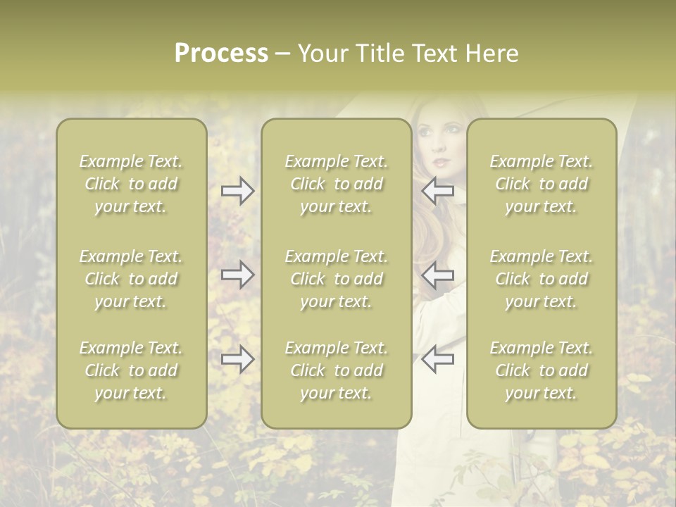 Female Posing Shine PowerPoint Template