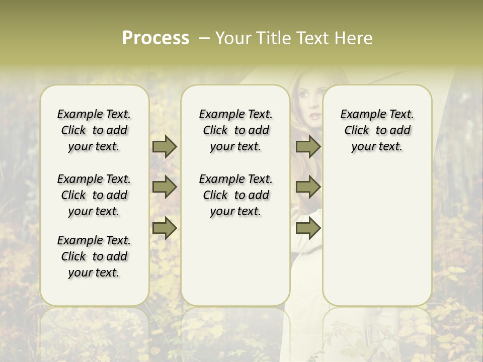Female Posing Shine PowerPoint Template