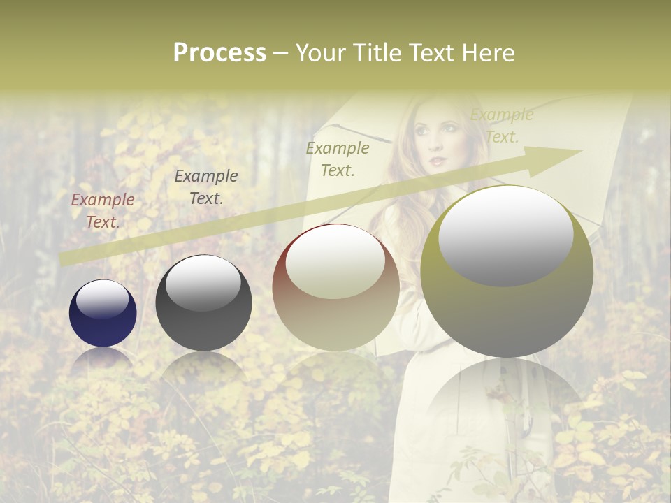 Female Posing Shine PowerPoint Template