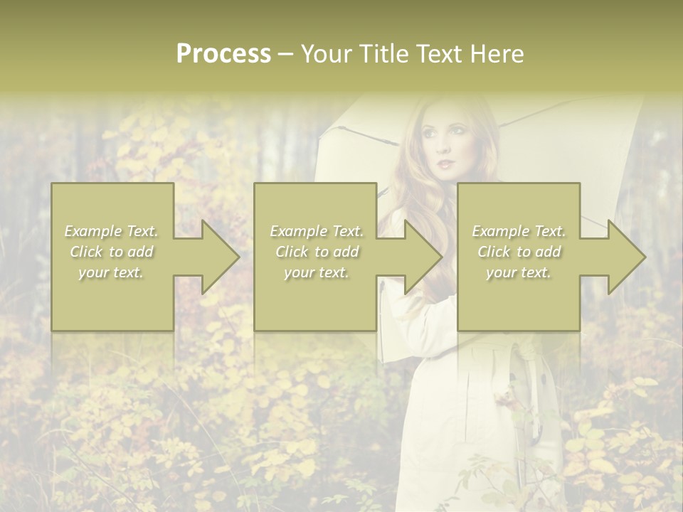 Female Posing Shine PowerPoint Template