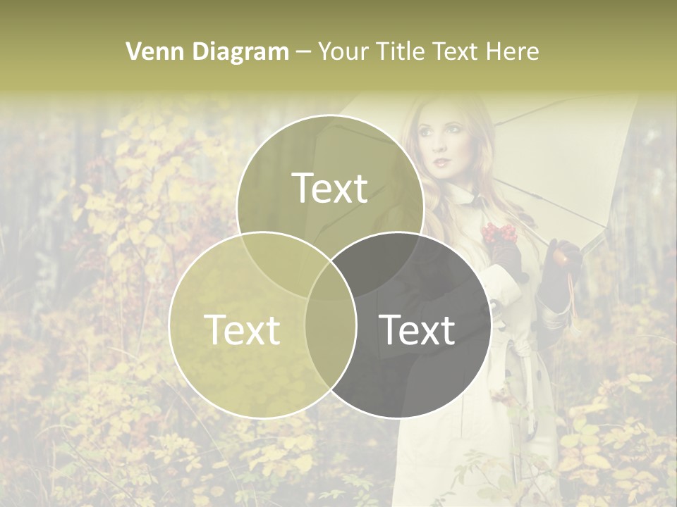 Female Posing Shine PowerPoint Template