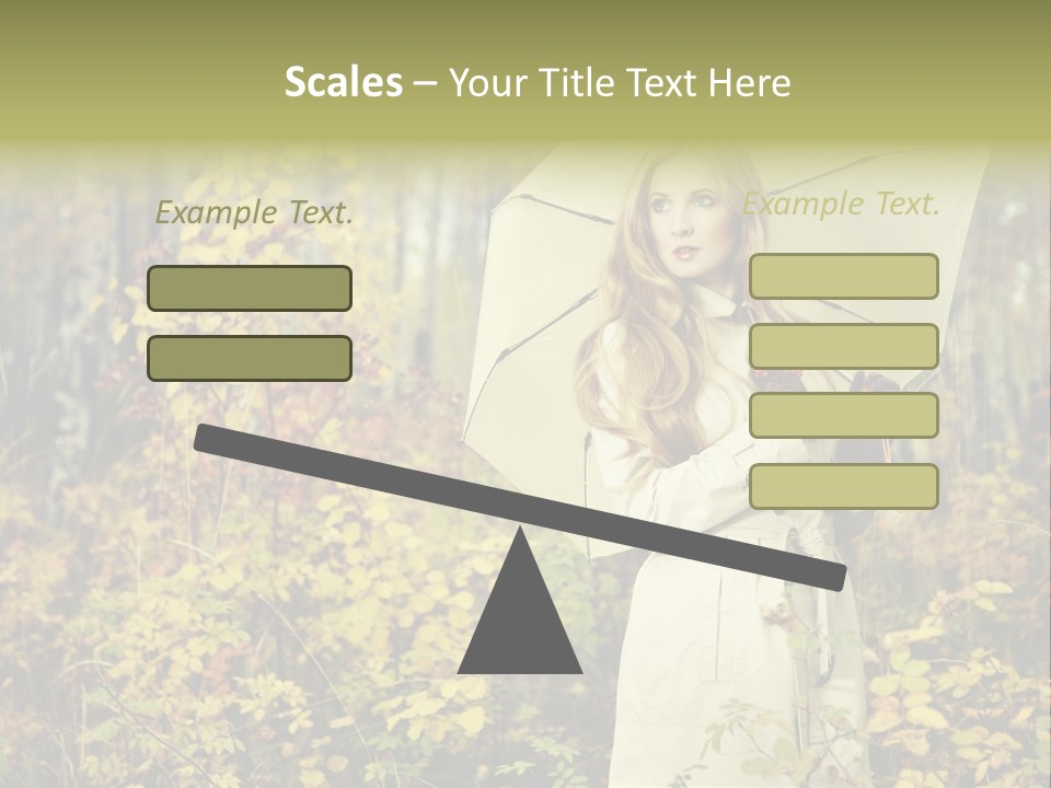 Female Posing Shine PowerPoint Template