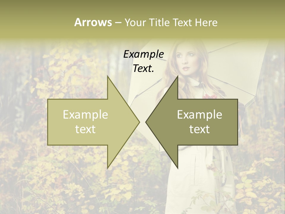 Female Posing Shine PowerPoint Template