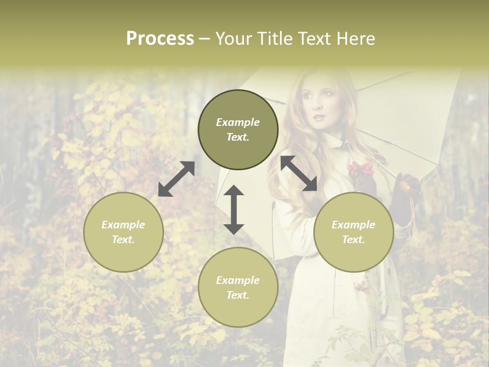 Female Posing Shine PowerPoint Template