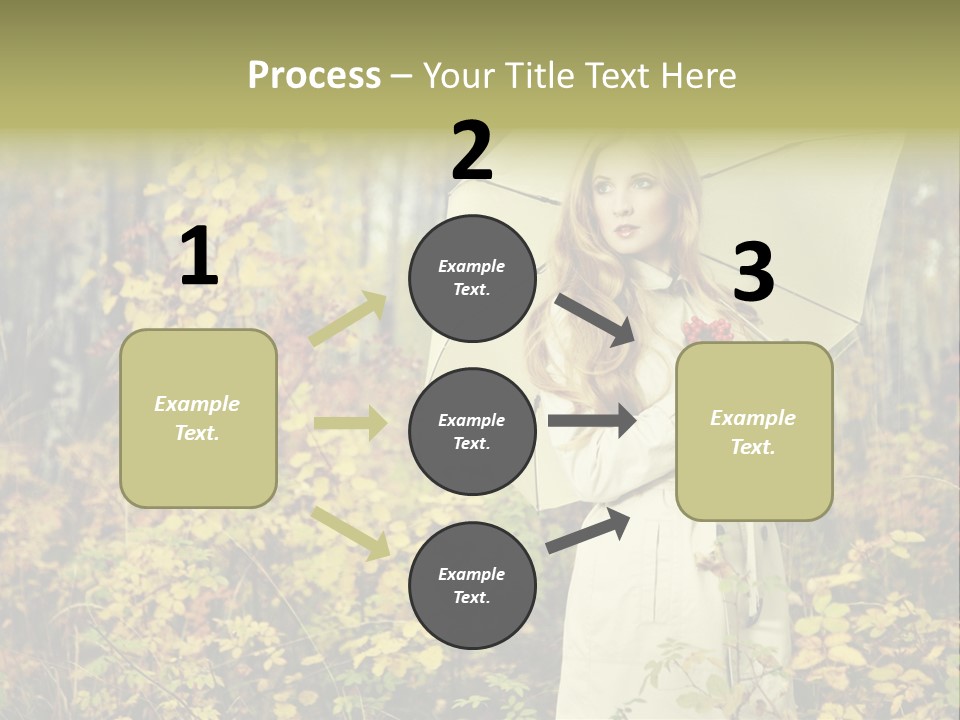 Female Posing Shine PowerPoint Template