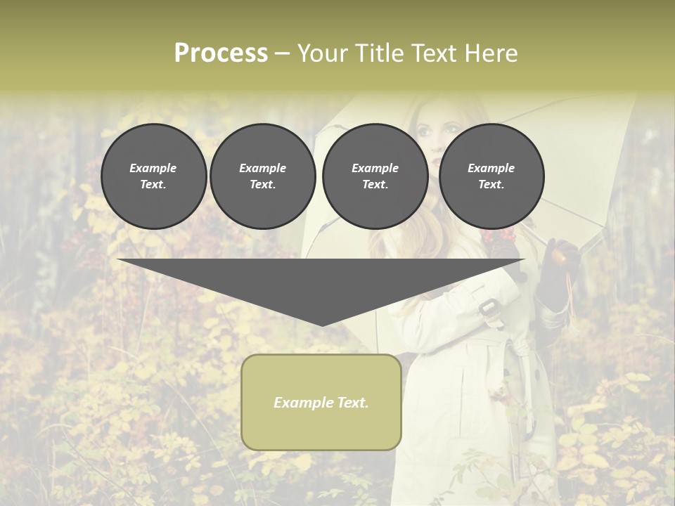 Female Posing Shine PowerPoint Template