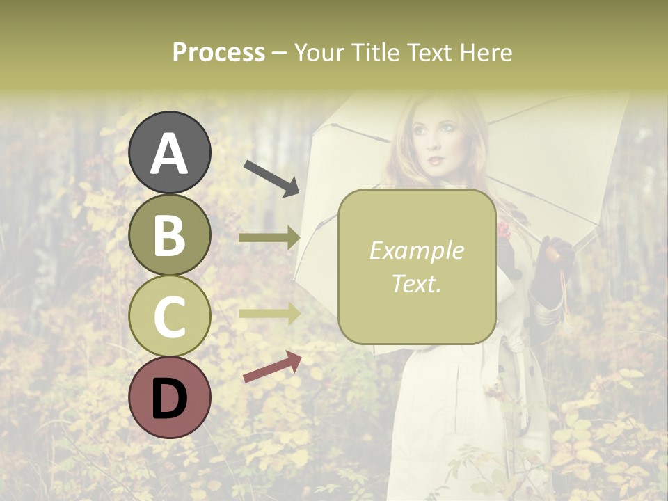 Female Posing Shine PowerPoint Template