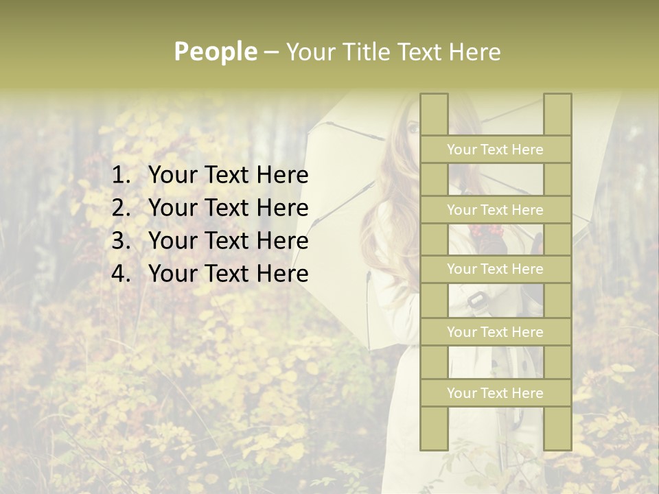 Female Posing Shine PowerPoint Template