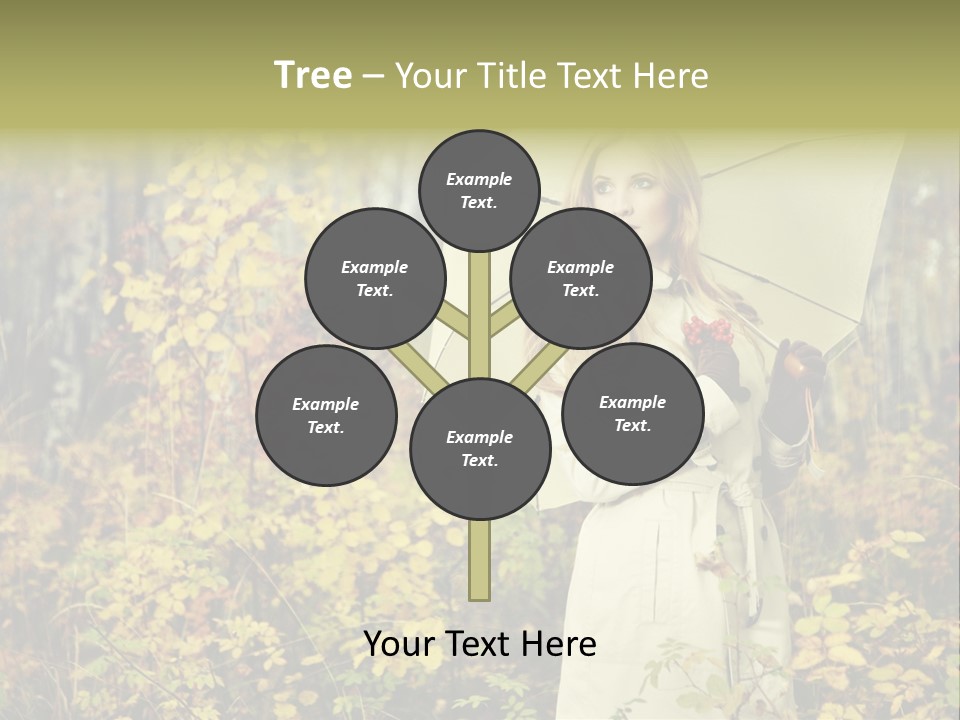 Female Posing Shine PowerPoint Template