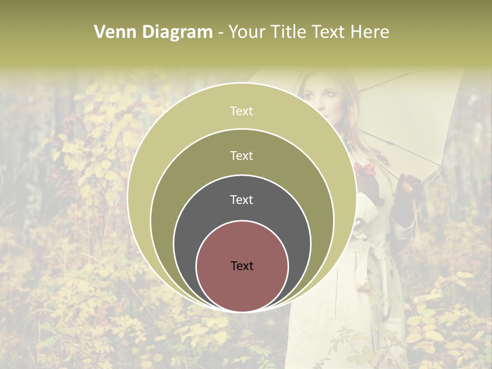 Female Posing Shine PowerPoint Template