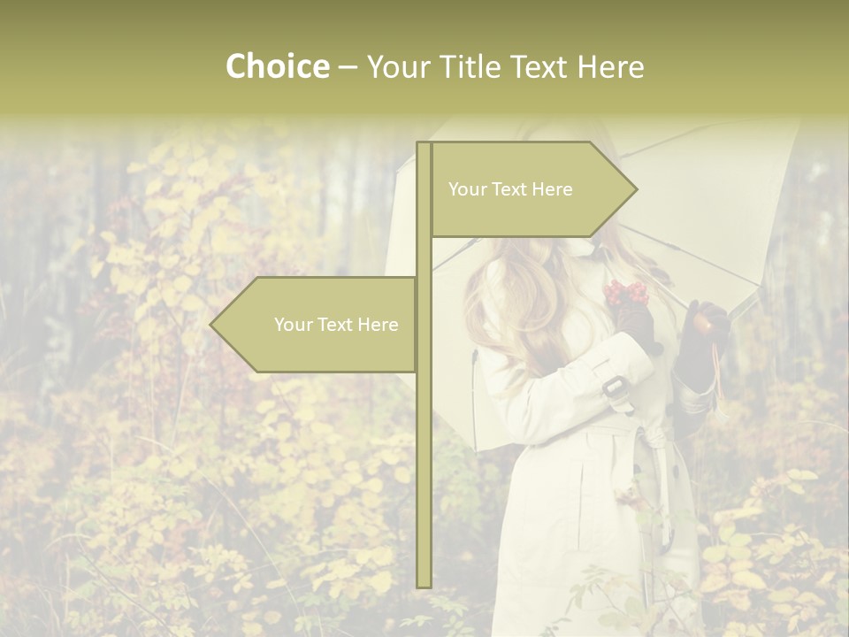 Female Posing Shine PowerPoint Template