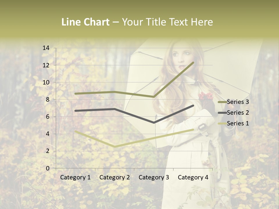 Female Posing Shine PowerPoint Template