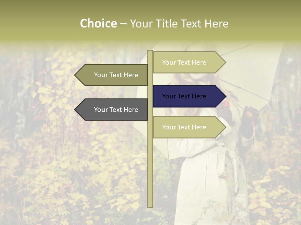 Female Posing Shine PowerPoint Template