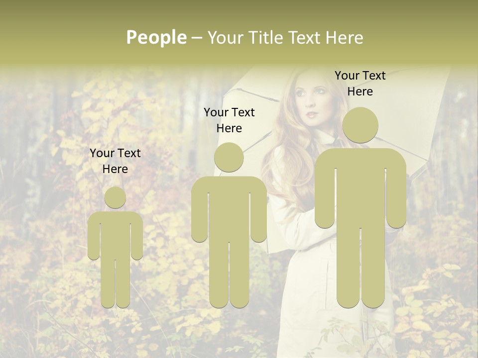 Female Posing Shine PowerPoint Template