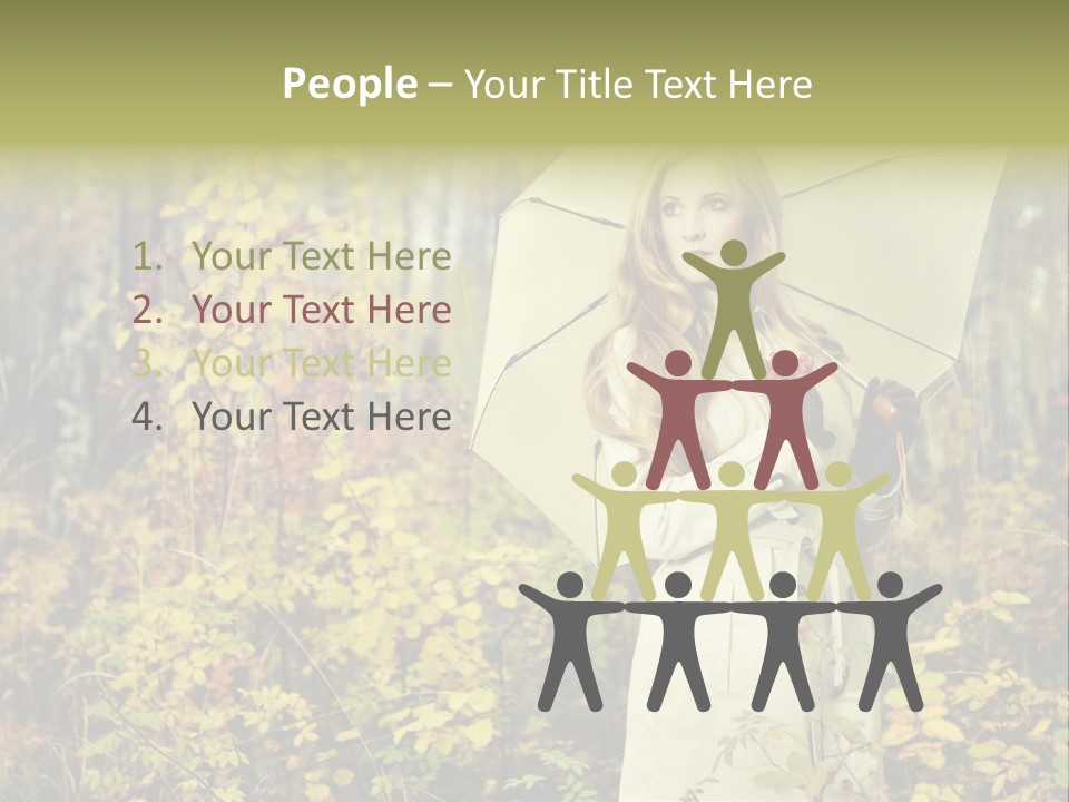 Female Posing Shine PowerPoint Template