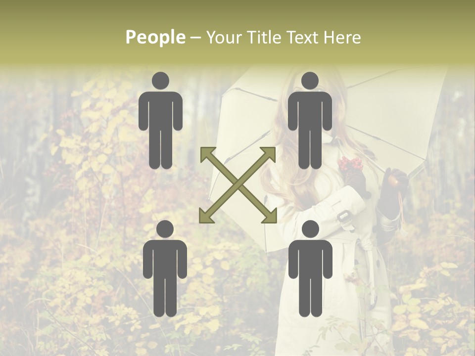 Female Posing Shine PowerPoint Template