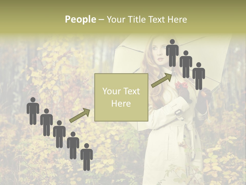 Female Posing Shine PowerPoint Template