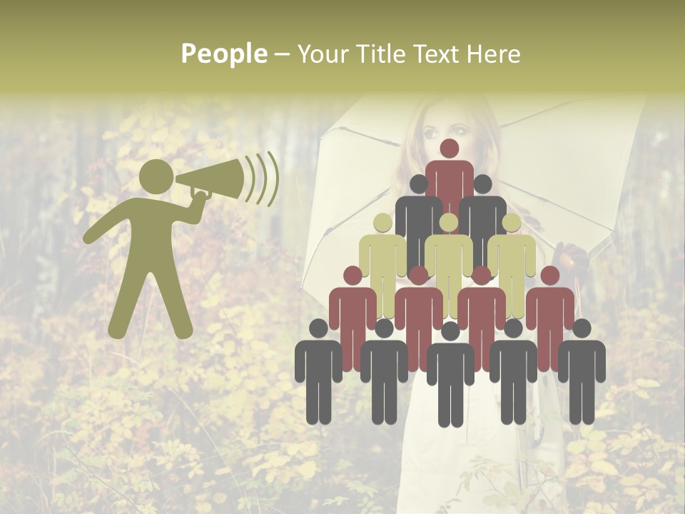 Female Posing Shine PowerPoint Template