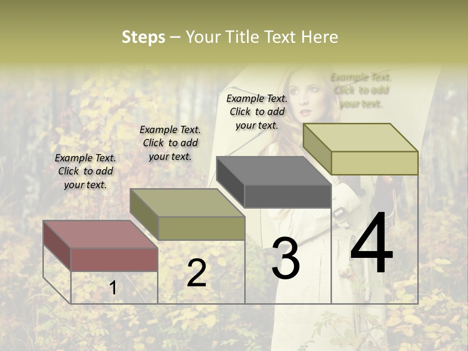 Female Posing Shine PowerPoint Template