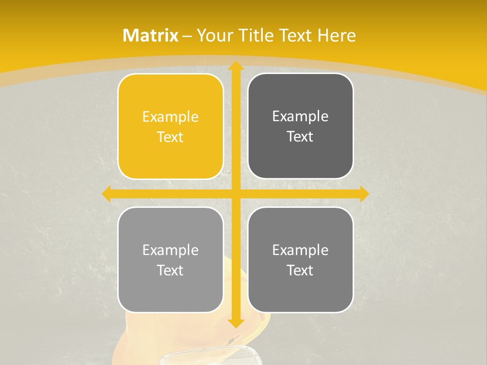 Work Wear Goggles Safety Helmet PowerPoint Template