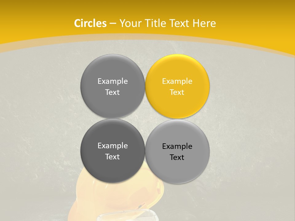 Work Wear Goggles Safety Helmet PowerPoint Template