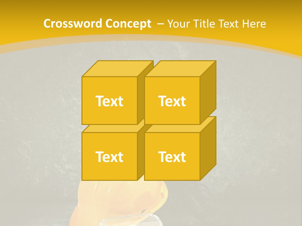 Work Wear Goggles Safety Helmet PowerPoint Template