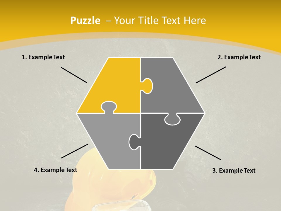 Work Wear Goggles Safety Helmet PowerPoint Template