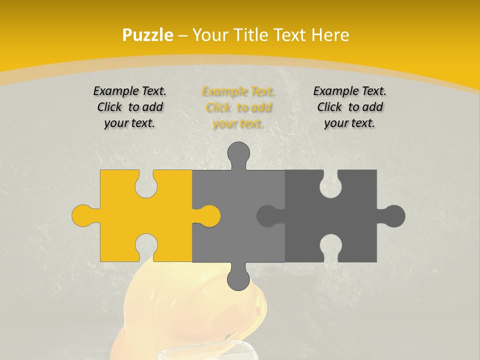 Work Wear Goggles Safety Helmet PowerPoint Template