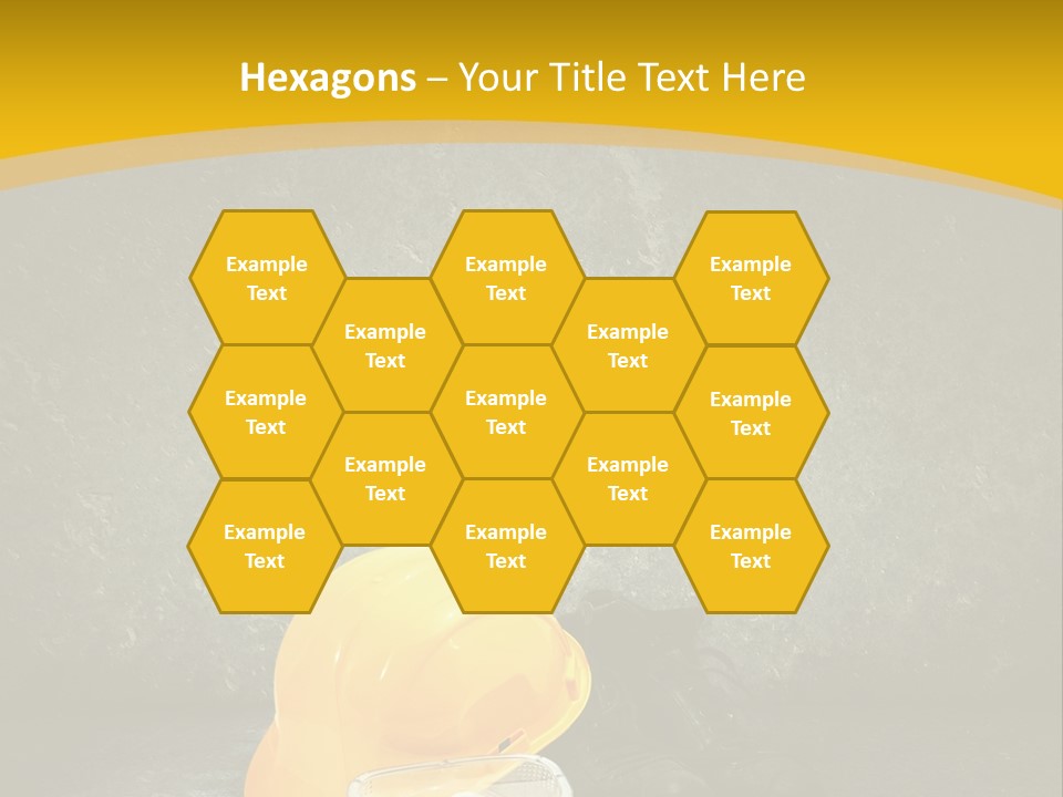 Work Wear Goggles Safety Helmet PowerPoint Template