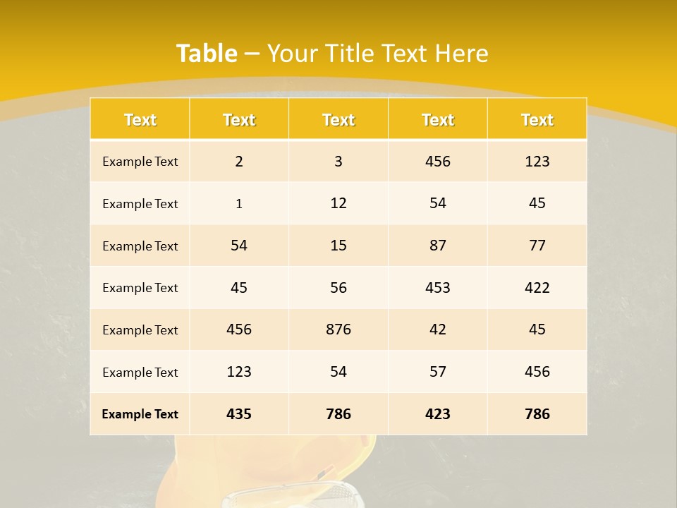 Work Wear Goggles Safety Helmet PowerPoint Template