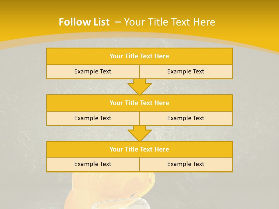 Work Wear Goggles Safety Helmet PowerPoint Template
