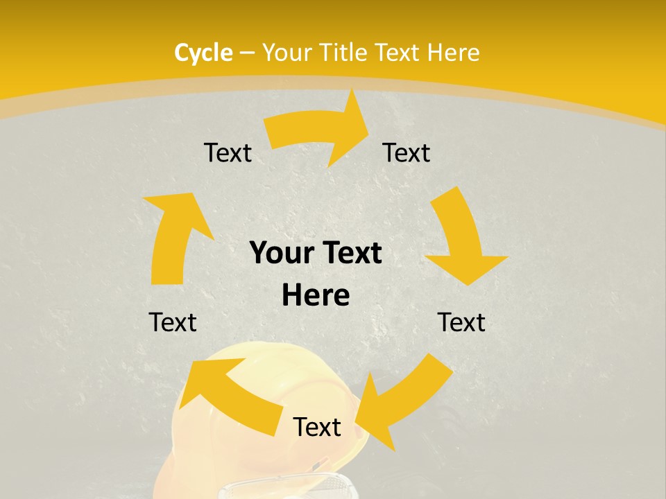 Work Wear Goggles Safety Helmet PowerPoint Template