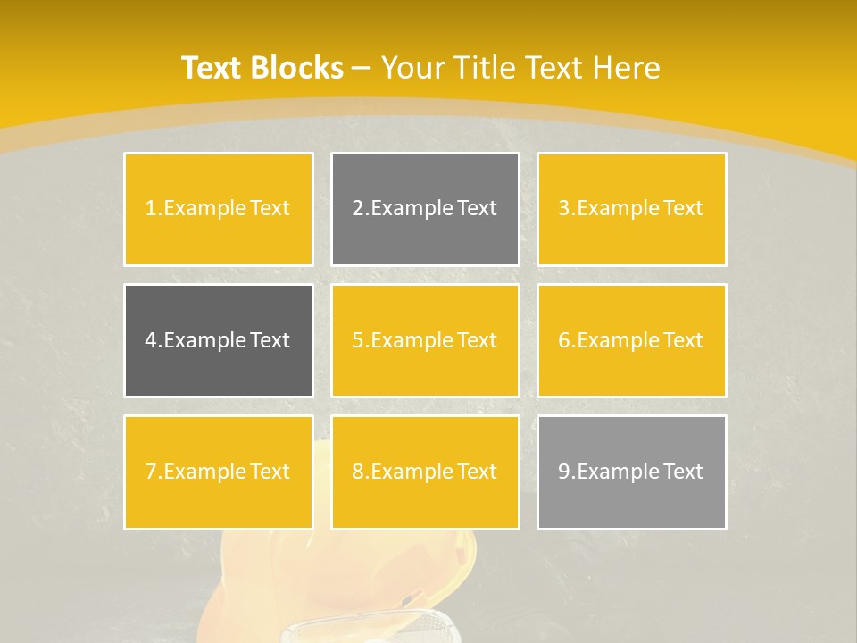 Work Wear Goggles Safety Helmet PowerPoint Template