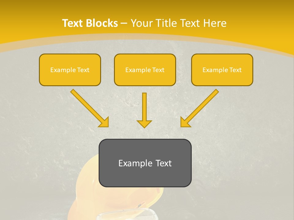 Work Wear Goggles Safety Helmet PowerPoint Template