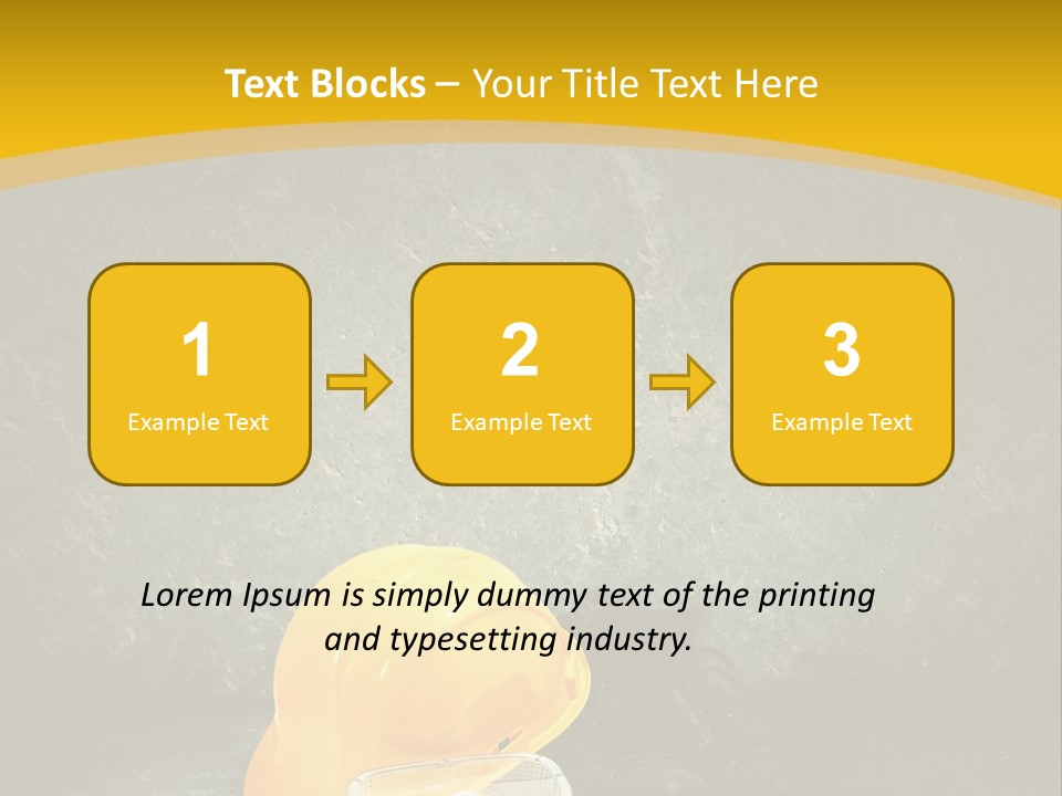 Work Wear Goggles Safety Helmet PowerPoint Template