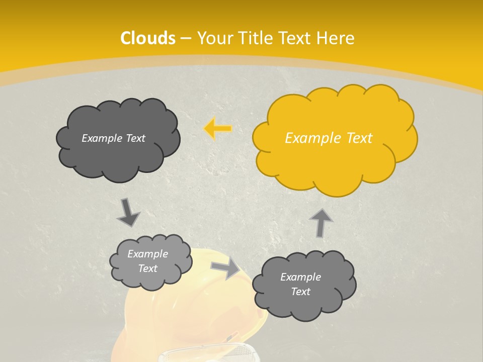 Work Wear Goggles Safety Helmet PowerPoint Template