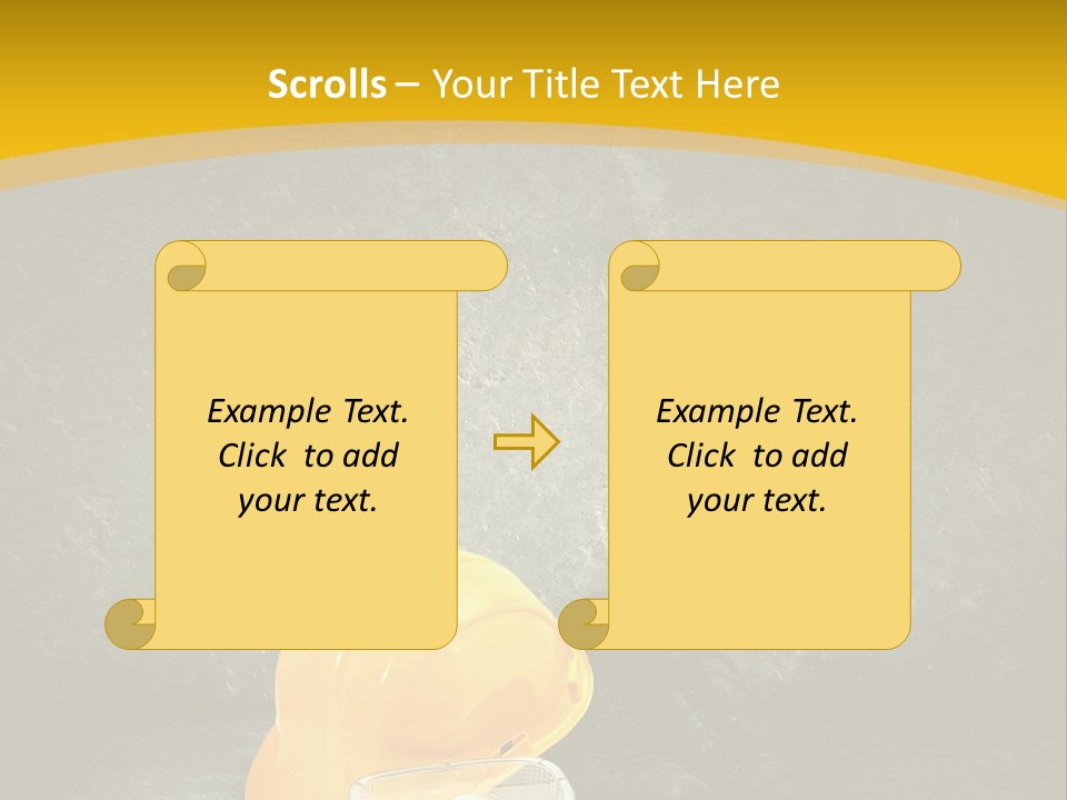 Work Wear Goggles Safety Helmet PowerPoint Template