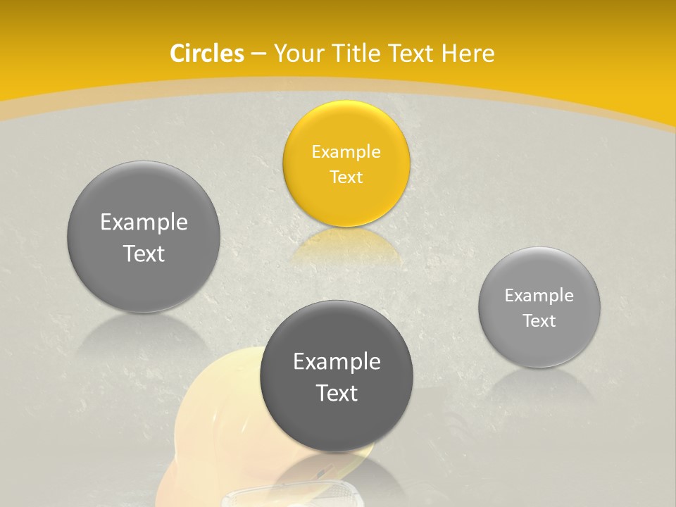 Work Wear Goggles Safety Helmet PowerPoint Template