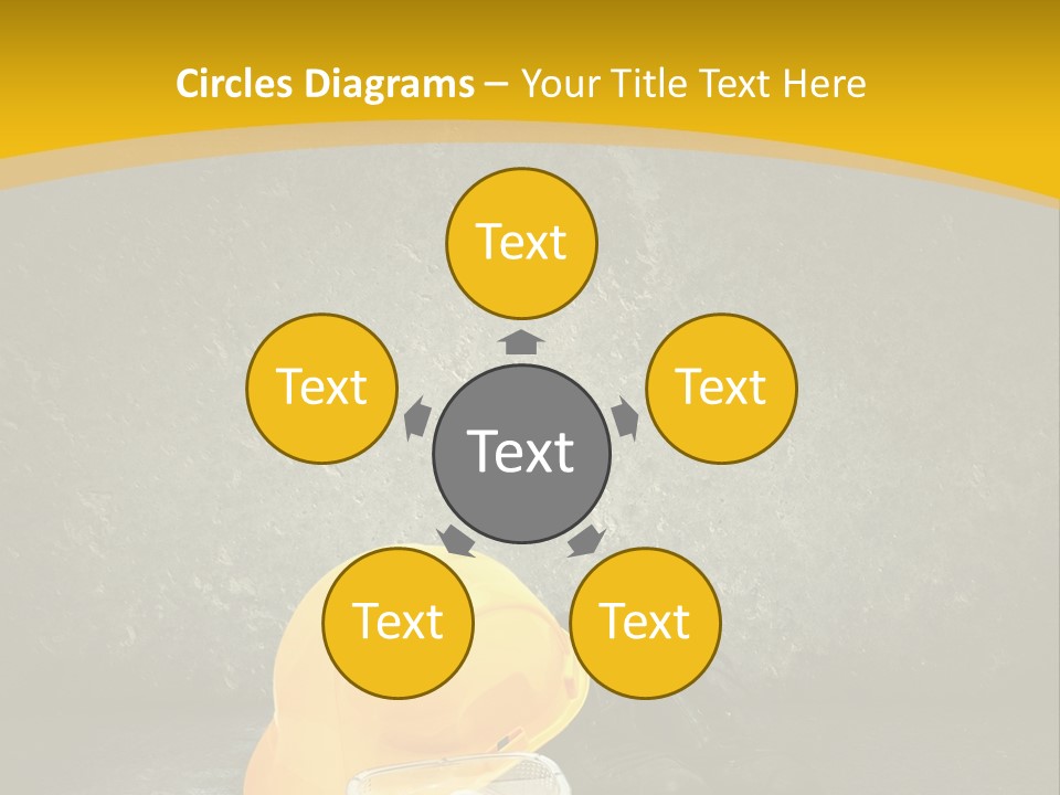 Work Wear Goggles Safety Helmet PowerPoint Template